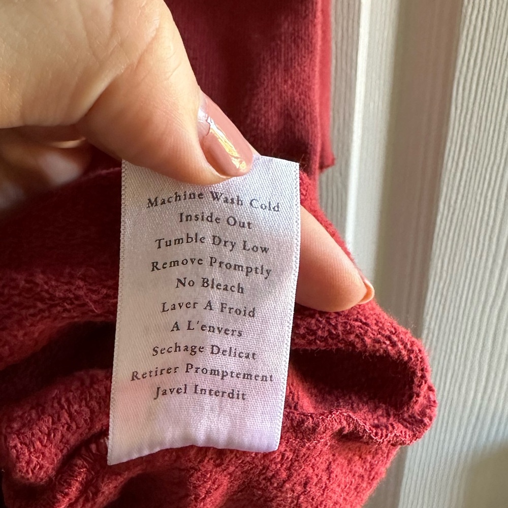 Frank & Eileen Red Izzie Sweatshirt Party Dress - Picture 12 of 12